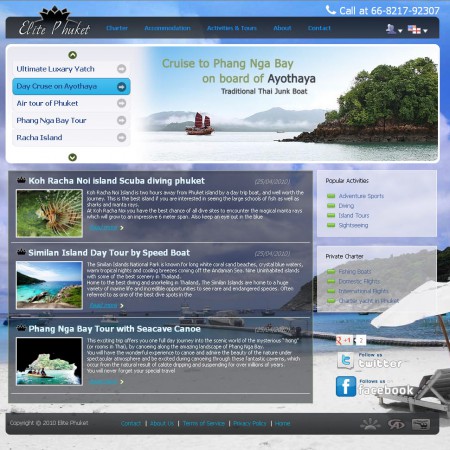 Travel Agency website free sample